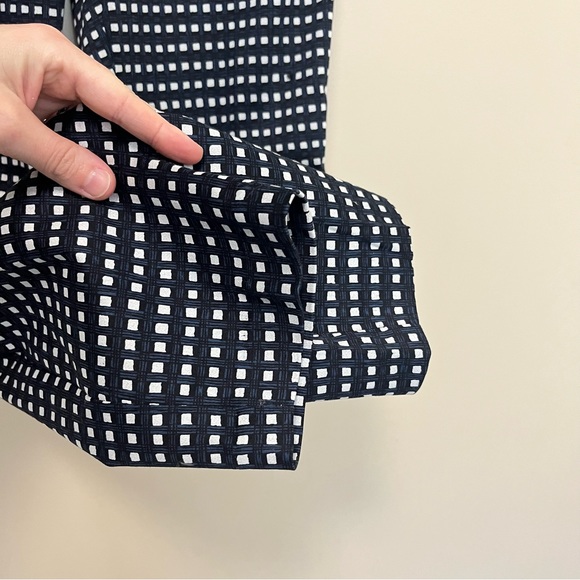 NWT H&M Woven Stretch Plaid Print Slacks - Picture 4 of 14